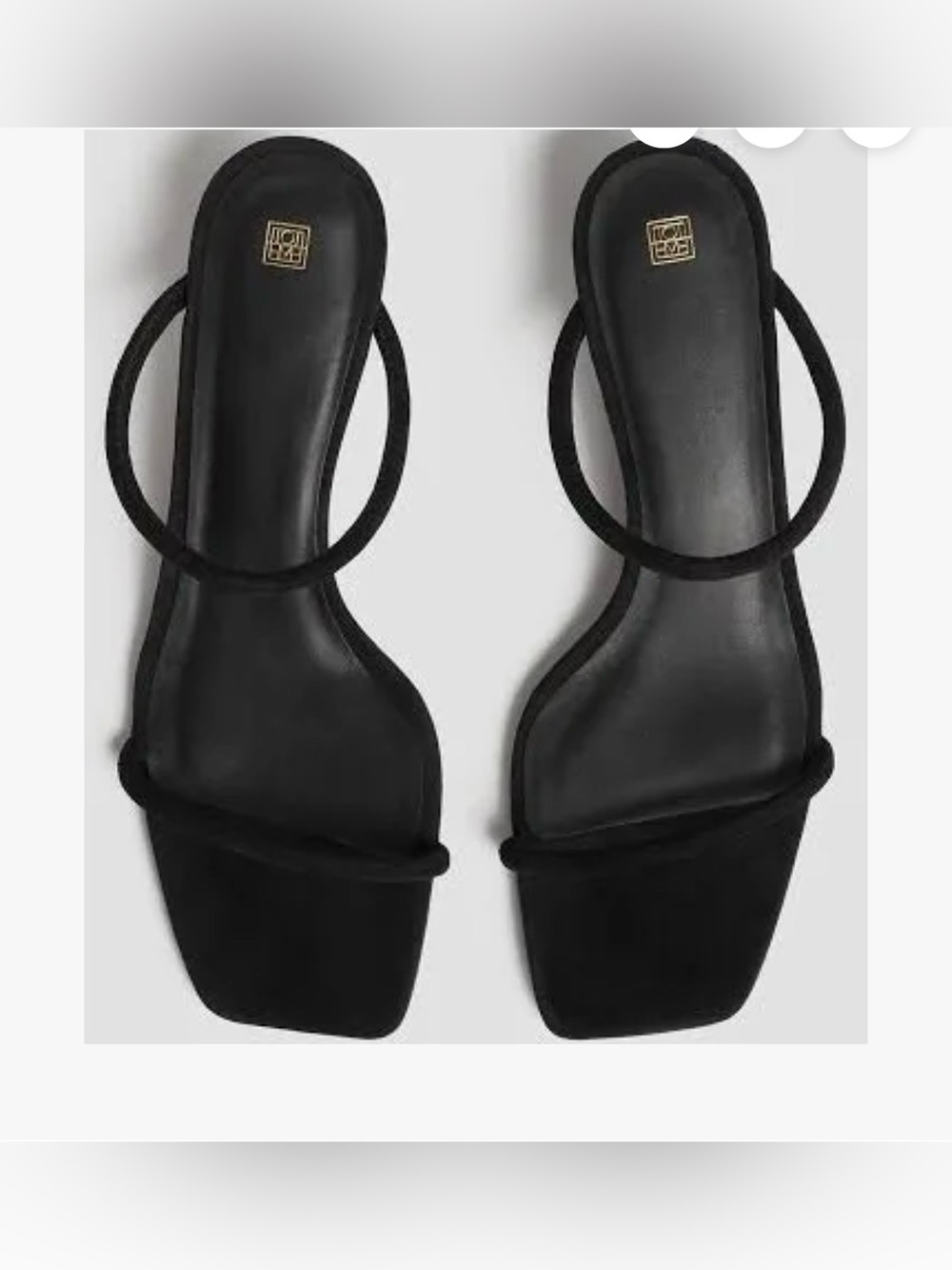 Toteme Minimalist Suede Sandal size 41 - Picture 2 of 6